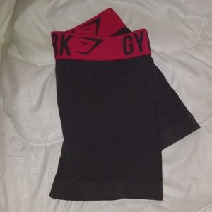 Gymshark Fit Shorts Grey/Cranberry